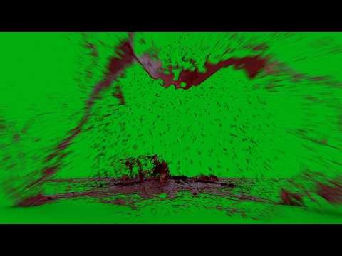 Free Green Screen Blood Explosion Body