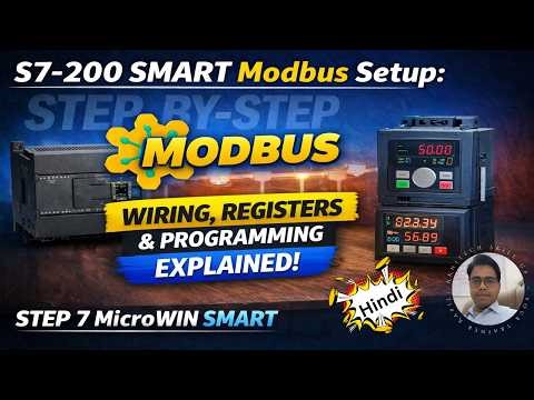 S7-200 SMART Modbus Setup: Wiring, Registers & Programming Explained | STEP 7 MicroWIN SMART