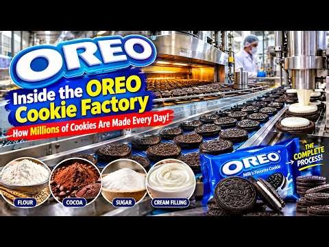 Inside the OREO Cookie Factory How Millions of Cookies Are Made Every Day