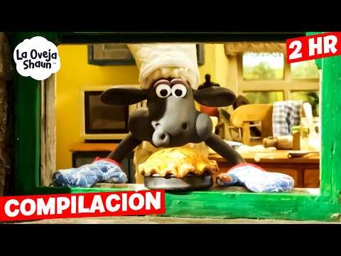 ¡TODAS LAS COMIDAS DEL CHEF SHAUN! 👨‍🍳🐑🍕🍰 | LA OVEJA SHAUN TEMPORADA 5 TODOS LOS EPISODIOS 🐑