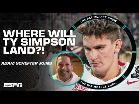 Schefter says Ty Simpson should go in the 1st round ‘THAT’S ALL I CAN SAY!’ | The Pat McAfee Show