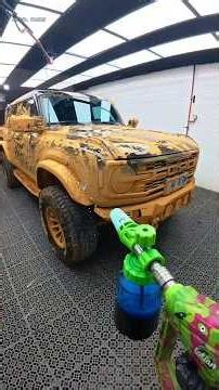 From Muddy Mess to Showroom Shine! 🧼 Ford Bronco Deep Clean #acperformance #satisfying #cleaning