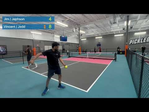 Jim/Jephson vs Vincent/Jedd (Round 3 Pools) - Rockland Pickleball Club's Spring Smackdown FULL GAME