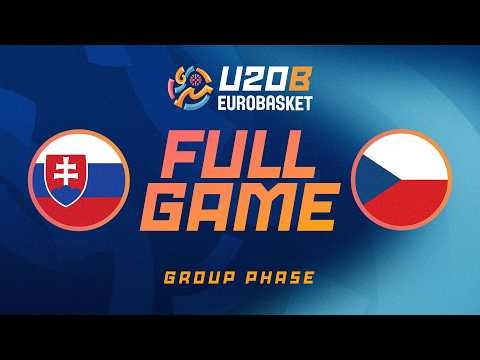 Group Phase | Slovakia v Czechia | Full Basketball Game | FIBA U20 Women's EuroBasket 2026 Div. B