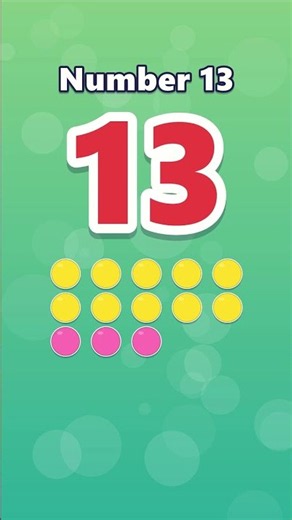 Learn the Number 13 - Thirteen #Shorts