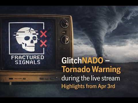 GlitchNADO - Tornado Warning during the live stream! - Highlights from April 3rd