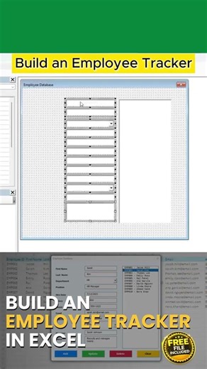 Build an Employee Tracker in Excel with VBA #excel #vba #tutorial
