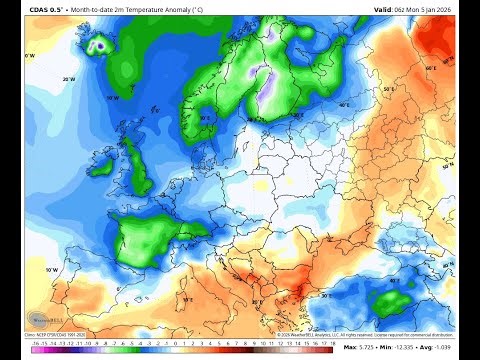 Impressive Snow & Cold Across Europe, E Anglia Hits -12.5C! Extremely Mild Balkans...