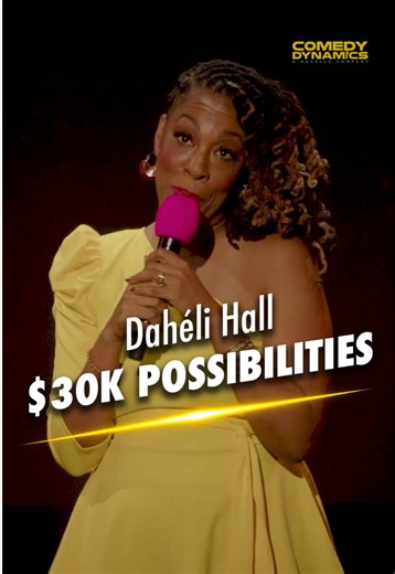 Oh the places you could go with $30K. 🎤 @daheliofficial: Spadura 📺 Watch now on Amazon Prime Video, Apple TV, YouTube, Google Play, Vimeo, and more. 🎧Listen on Spotify, Apple Music, Amazon Music, Tidal, Deezer, and more. Get your comedy fix for FREE on the Comedy Dynamics channel—now streaming on Amazon Prime, Roku, Samsung TV, Tubi, and more. Hit the link in our bio and laugh like you mean it. #dahelihall #comedy #standupcomedy #fertilityjourney #IVF