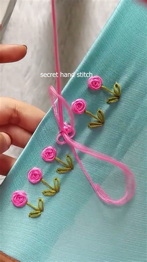 Gorgeous Sleeve Border Embroidery Design!! Quick & easy lace #embroiderylover #shortvideo #art