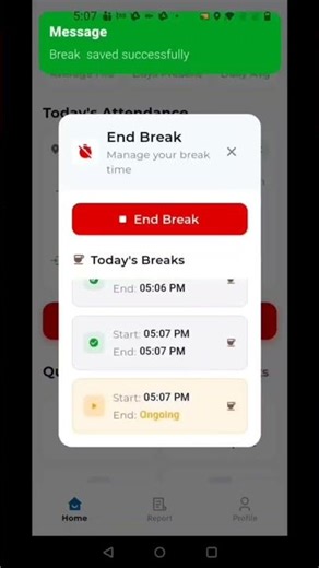 Bixss Punch: Start and End Break Process Demo