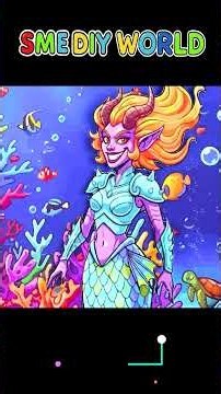 💖Paper DIY💖 KPOP DEMON HUNTERS Rumi Mermaid Makeover Glow Up Makeup | DIY Paper Dolls P.t1 #short