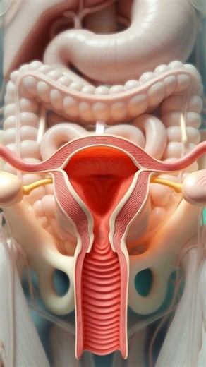 Menstrual Cycle Explained In 3D | Female Reproductive System #anatomy #shorts