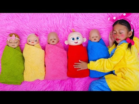 Are you sleeping Brother John, Linda Pretend Play with Baby Dolls and Ride On Cars 5