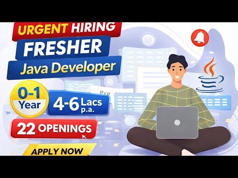 #Latest #Java #Developer #Jobs for #Freshers | 0–1 Year #Experience | Urgent Hiring 2025