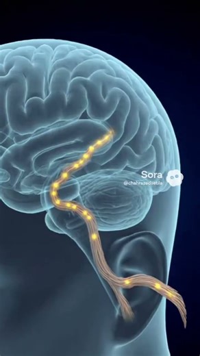 3D Ear Anatomy & Hearing Pathway: From Outer Ear to Brain #shortvideo