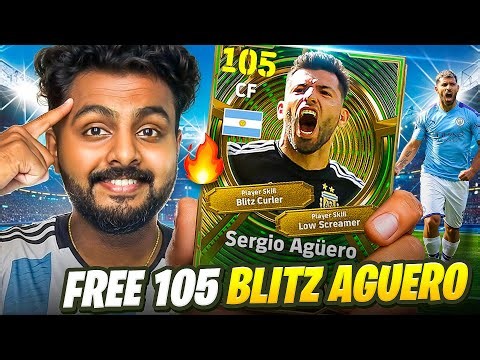 105 FREE BLITZ AGUERO - NEW KING OF F2P’s😱🔥 A REAL COMPETITOR FOR P2W🤯 INSANE DRIBBLES & OP BANGERS💥