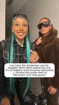 Last night, Kim Kardashian and her daughter North West walked into one of Los Angeles' most