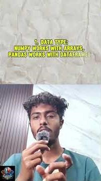 Confused between Pandas vs NumPy? 🤔Here’s the easiest explanation .