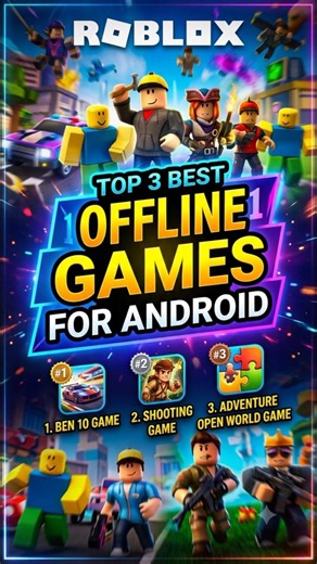 Top 3 Offline Games for Android| #gaming #gamelens #games