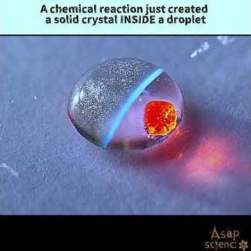 This Tiny Drop Creates a Blue Crystal Explosion #sciencefacts #science #didyouknow