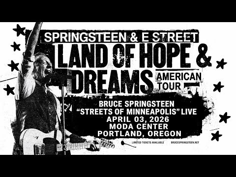 Bruce Springsteen “Streets of Minneapolis” live April 03, 2026 Moda Center Portland, Oregon