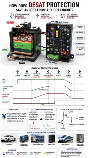 Quantum How It Works | Electronic | How Does DESAT Protection Save An IGBT From A Short Circuit?