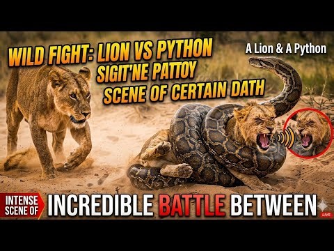 Lioness vs. Giant Python: Epic Safari ShowdownThe King Meets the Coil: Rare Wildlife StandoffPython