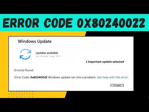 Fix Windows Update Error 0x80240022 | Update Not Installing Problem (2026)