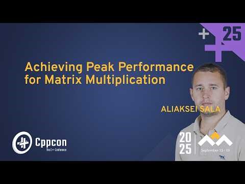 Matrix Multiplication Deep Dive || Cache Blocking, SIMD & Parallelization - Aliaksei Sala - CppCon