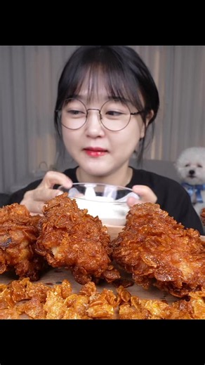 Crispy Cereal Fried Chicken! Golden, crunchy, and irresistibly delicious #mukbang #asmrfood #crispychicken #ayamgoreng #foodie