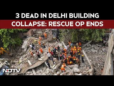 Delhi News | Delhi Rohini Building Collapse: Rescue Operation Ends, 3 Dead