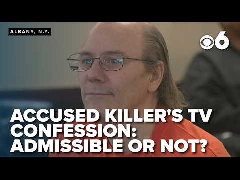 Can his murder confession on TV be used in court?