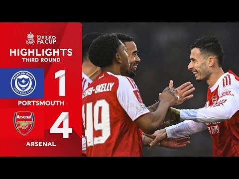 Martinelli hat-trick sends Gunners through! 💥 | Portsmouth (1-4) Arsenal | Emirates FA Cup 2025-26