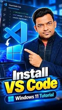 How to Install VS Code on Windows 11 | Visual Studio Code Tutorial #Shorts