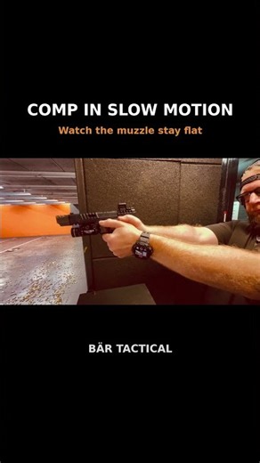 Compensated Pistol in Slow Motion | Bär Tactical