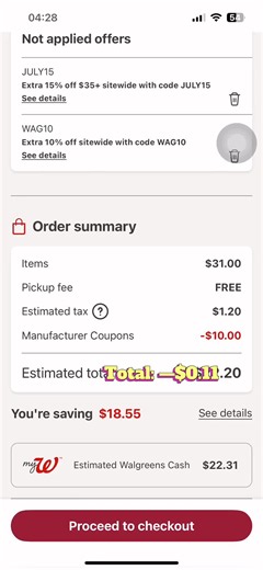 ⭐️Walgreens Deal⭐️ #walgreenscouponing #couponing the total oop got covered by the total after rewards when I posted but it’s $22.20