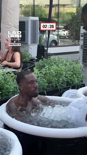 How Long Would You Last in This Ice Bath? 🧊🥶