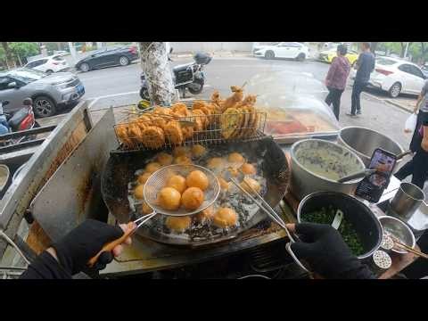 Crazy Delicious Street Food Live: Fried Chicken, Egg & Hot Dog Stuffed Flatbread