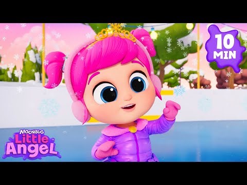 Jill the Ice Skating Princess! ❄️ Little Angel | Nursery Rhymes for Babies