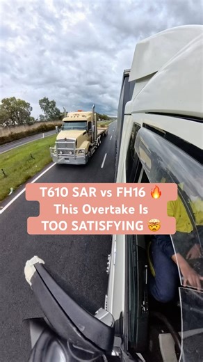 Day 80 of year 2026. Kenworth T610 SAR Flatbed Overtakes Volvo FH16 | Big Rigs Australia