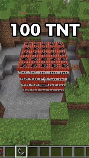 Minecraft 100 TNT Explosion Test!