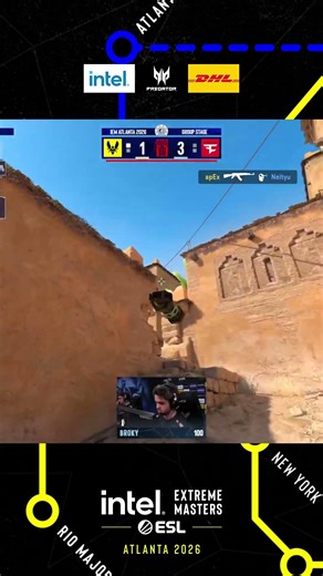 apEX keeps his COOL and wins the 1v3 #clutch #esl #atlanta #cs #cs2