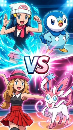Who's That Pokémon? Dawn's Piplup or Serena's Sylveon 🎀