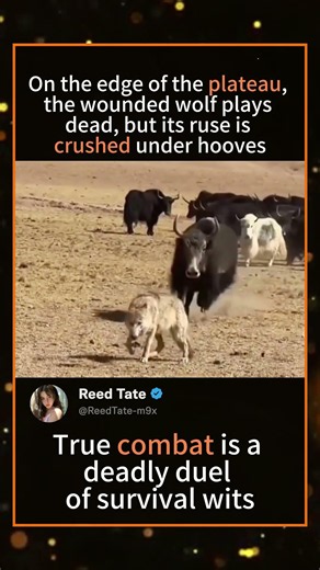 When the Hunter Becomes the Prey: Wolf vs Yak #Wildlife #Nature #Wolf #Yak #Survival