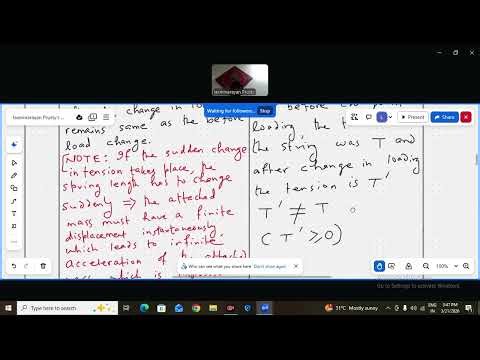 SPRING MASS AND STRING MASS SYSTEM