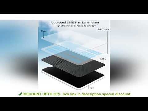 Upgraded 10W Solar Panel Compatible for Eufy Solocam S340 S330 C210 E30 E40 E42 Eufycam 2 2C 3 3C