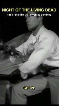 Night of the Living Dead (1968), public domain. The film that invented the modern zombie. #horror #c
