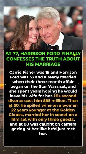 At 77, Harrison Ford Finally Confesses the Truth About His Marriage #shorts
