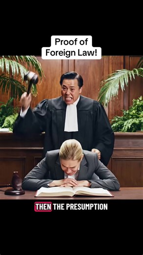 🏛️ Bar exam students: Let's talk about PROOF OF FOREIGN LAW in Conflict of Laws! 📚 Here's what you need to know: When a case involves foreign law, courts treat it as a question of LAW, not fact ⚖️ Under Federal Rule 44.1, parties must give notice that they're raising a foreign law issue, but here's the cool part—courts have MASSIVE discretion 🔍 They can consider ANY relevant source (statutes, cases, expert testimony) and even do their own independent research 💡 The burden is on the party see